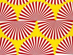 Marimekko Forma yellow/red интерьерная ткань - 1