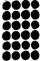 Marimekko Kivet black/white интерьерная ткань - 1