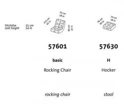 brühl lucky Rockingкресло with stool basic - 2