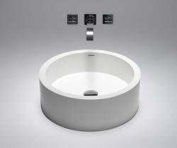 blu•stone round countertop basin - 1