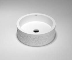 blu•stone round countertop basin - 1