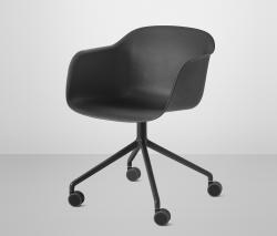 Изображение продукта Muuto Fiber кресло - swivelbase & wheels