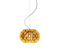 Foscarini Caboche подвесной светильник small yellow-gold - 1