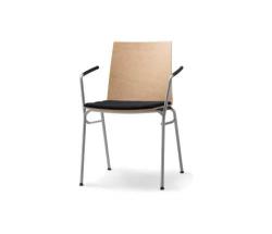 Wiesner-Hager update stacking chair with arms - 1