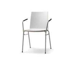 Wiesner-Hager update stacking chair with arms - 1
