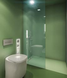 AMOS DESIGN BUILT IN toilet/shower green - 1
