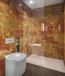 AMOS DESIGN BUILT IN toilet/shower onyx - 1