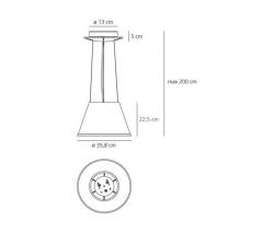 Artemide CHOOSE 100W подвесной светильник красный полипропилен - 2