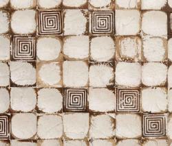 Изображение продукта Cocomosaic Cocomosaic wall tiles white patina with square brown stamp