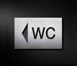 PHOS Design Hinweisschild Wegweiser WC - 1
