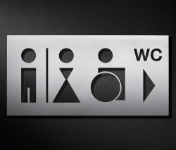 PHOS Design Hinweisschild WC - 1