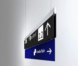 Изображение продукта BURRI Signage System Messe Basel by BURRI – Ceilign sign