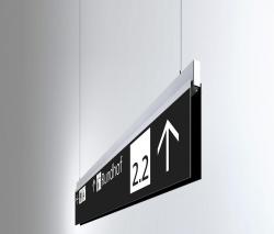 Изображение продукта BURRI Signage System Messe Basel by BURRI – Ceiling sign