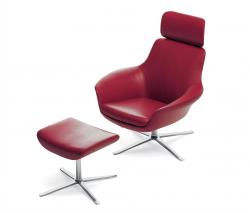 Изображение продукта Walter Knoll Oscar 221 кресло с подлокотниками I подставка для ног