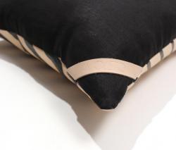 AVO Black Lines Leather Pillow - 18x18 - 4