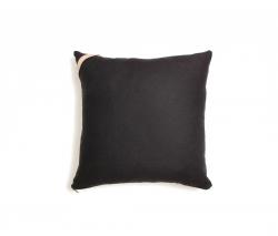AVO Blue Geometric Leather Pillow - 18x18 - 2