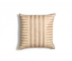 AVO Desert Sand Stripe Leather Pillow - 18x18 - 1