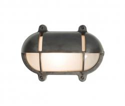 Davey Lighting Limited 7434 Oval Brass Bulkhead with Eyelid Shield, Large - 1