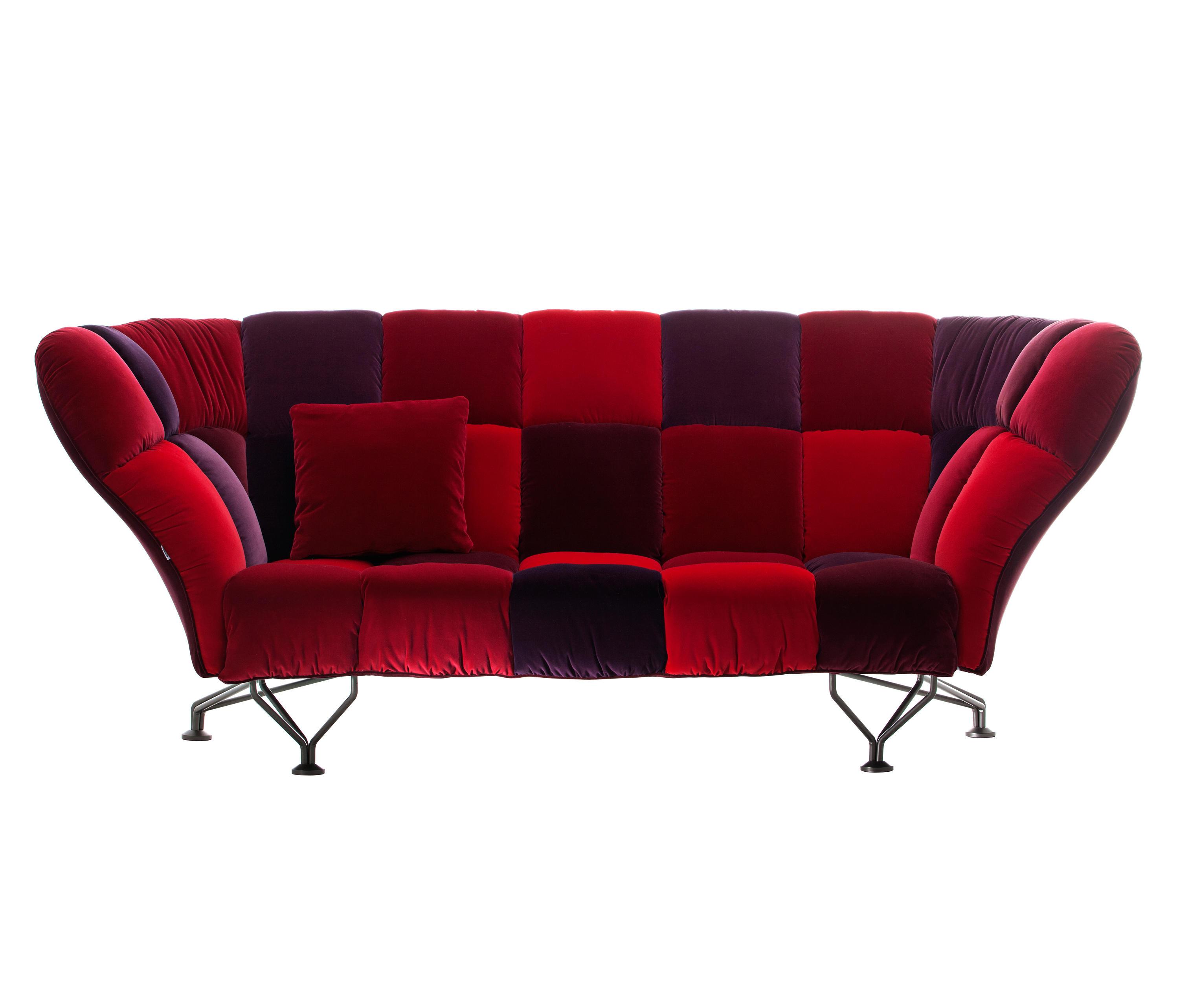 Бордовый дизайнерский диван