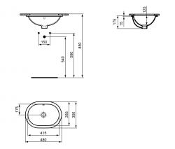 Ideal Standard Connect built-in wash basin - 2