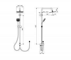 Ideal Standard Idealrain Cube shower set - 2