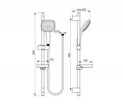 Ideal Standard Idealrain Cube shower set - 2