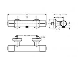 Ideal Standard Melange shower tap - 2