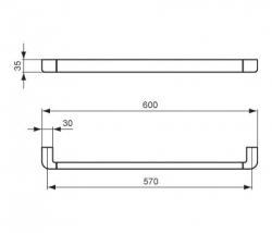 Ideal Standard SoftMood towel rail - 2