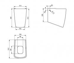 Ideal Standard Ventuno wash basin wall stand - 2