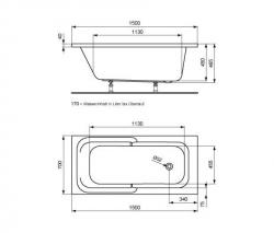 Ideal Standard Connect Playa bathtub - 2