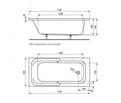 Ideal Standard Connect Playa bathtub - 2