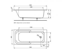 Ideal Standard Connect Playa bathtub - 2