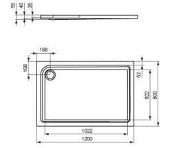 Ideal Standard Connect Playa shower tray - 2