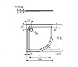 Ideal Standard Connect Playa shower tray - 2