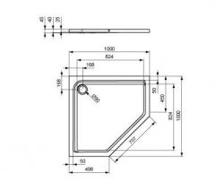 Ideal Standard Connect Playa shower tray - 2