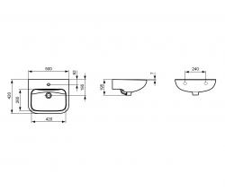 Ideal Standard Contour 21 hand wash basin - 2