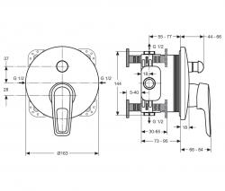 Ideal Standard CeraMix Blue bath tap - 2