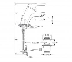 Ideal Standard CeraMix Blue wash-basin tap - 2