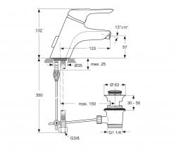 Ideal Standard CeraMix Blue wash-basin tap - 2