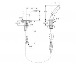 Ideal Standard CeraSprint hairdresser shower tap - 2