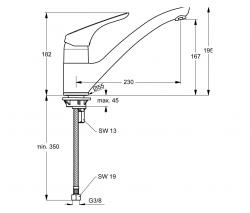 Ideal Standard CeraSprint Neu kitchen tap - 2