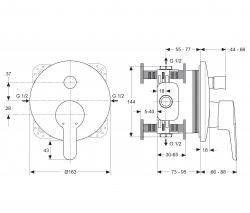 Ideal Standard Connect Blue Thermostatic bath mixer - 2