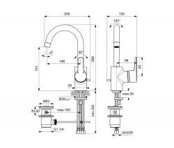 Ideal Standard Connect Blue Wash-basin tap - 2