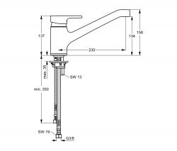 Ideal Standard Ideal Standard Active kitchen tap - 2