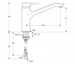 Ideal Standard Ideal Standard CeraMix Blue kitchen tap - 2