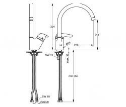 Ideal Standard Ideal Standard CeraSprint Neu kitchen tap - 2