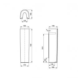 Ideal Standard Ideal Standard SoftMood wash basin stand - 2