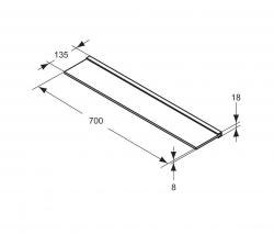 Ideal Standard Ideal Standard Step glass shelf - 2