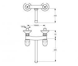 Ideal Standard Alpha Wand-Zweigriff-Küchenarmatur - 2