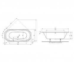 Ideal Standard Aqua Achteck-Badewanne 180 x 80 cm - 2